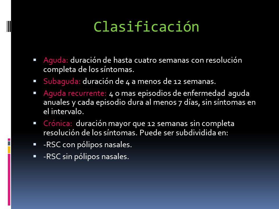 definicion de enfermedad aguda subaguda y cronica